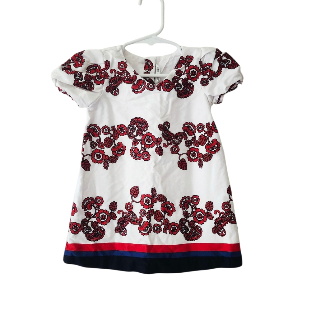 Janie & Jack White and Red Baby Dress